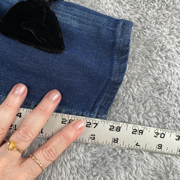 McGuire Jeans Women's 26 Velvet Bows Newton Skinny Cropped Stretch Denim Blue - Picture 12 of 16